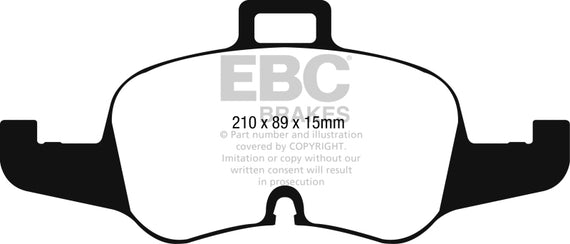 EBC for 2016+ Audi TTS Quattro 2.0L Turbo Redstuff Front Brake Pads - ebcDP32256 DP32256C