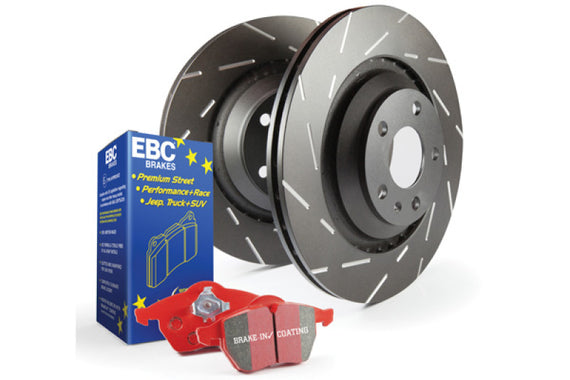 EBC Front S4 Kits Redstuff and USR Rotor for Subaru Impreza WRX STI 05-17 EJ257 S4KF1076