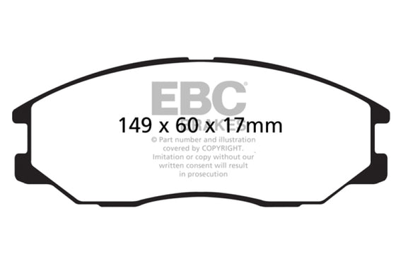 EBC 08-10 Kia Sorento 3.3 Yellowstuff Front Brake Pads DP41558R