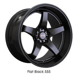 XXR 555 18x10 5x100/5x114.3 +25 Flat Black Wheel/Rim 555805422