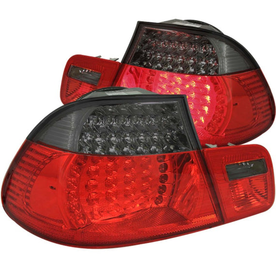 ANZO for 1999-2001 BMW 3 Series E46 LED Taillights Red/Smoke 2pc - anz321127 321127