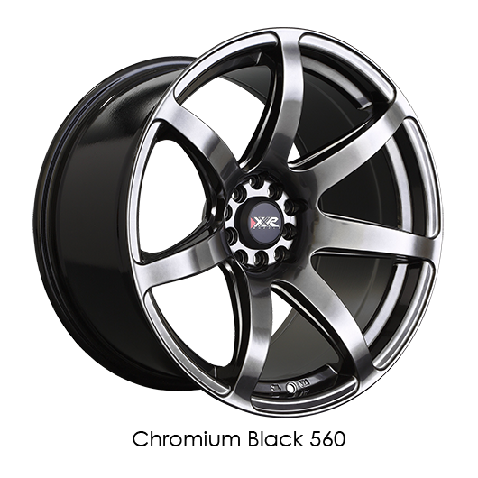 XXR 560 18x8.5 5x100/5x114.3 +35 Chromium Black Wheel/Rim 560881050