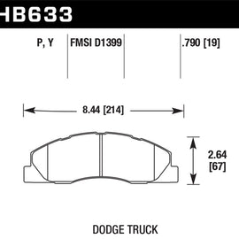 Hawk SuperDuty Disc Brake Pads - HB633P.790 HB633P.790