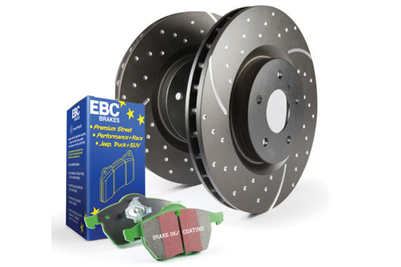 EBC Brakes S10KF1150 S10 Kits Greenstuff 2000 and GD Rotors Fits A6 Quattro S10KF1150