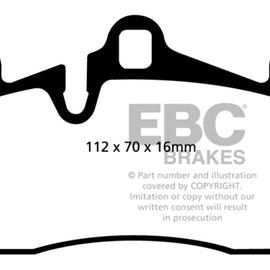 EBC DP31474C REDSTUFF CERAMIC PERFORMANCE BRAKE PADS - REAR DP31474C