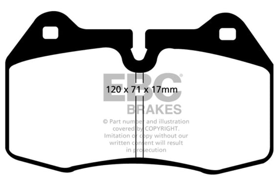 EBC 94-99 BMW M5 3.8 (E34) Orangestuff Front Brake Pads DP91032