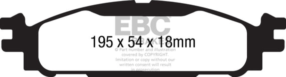 EBC Brakes Low dust EBC Redstuff is a superb pad for fast street use. DP31873C