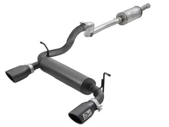 AFE 2.5'' SS Rebel Catback Exhaust Black Tips for Jeep Wrangler JL 18 3.6L 49-48066-B