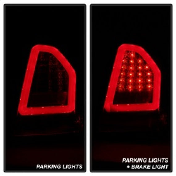 Spyder 05-07 Chrysler 3000C Version 2 Light Bar LED Tail Lights - Red Clear (ALT-YD-C305V2-LED-RC) 5083364