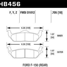 Hawk Performance Ceramic Disc Brake Pads - HB456Z.705 HB456Z.705