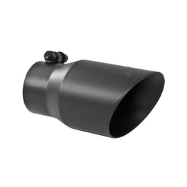 MBRP Tip 3in Round x 4in Inlet OD Dual Walled Angled Black Tip - Fits all 3in Exhausts T5122BLK