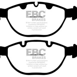 EBC 02-04 BMW X5 4.6 Yellowstuff Front Brake Pads DP41472R