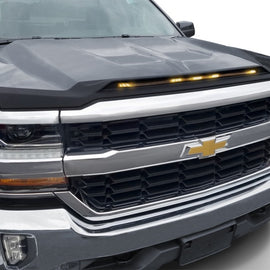 Aeroskin Low Profile Light Shield Hood Protector AVS for Chevy Silverado 1500 753123