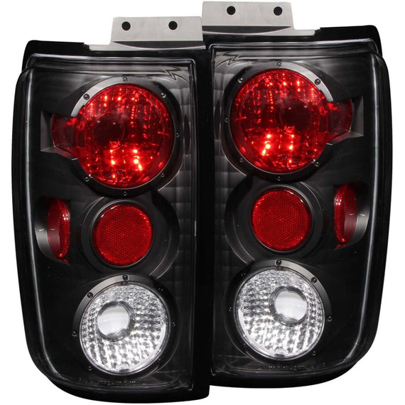 Anzo 211057 Black Clear Lens G2 Style Tail Lights fit for 97-02 Ford Expedition 211057