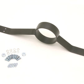 BMR 79-03 Fox Mustang Driveshaft Safety Loop - Black Hammertone DSL008H