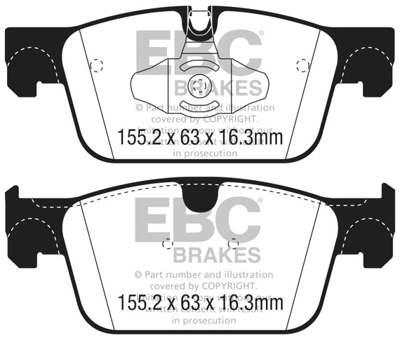 EBC 2017+ Volvo S90 2.0L Turbo Yellowstuff Front Brake Pads DP42305R
