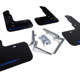 Rally Armor 17-22 Honda Civic Type R Black UR Mud Flap w/Blue Logo MF47-UR-BLK/BL