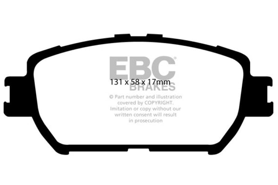 EBC 06-07 Lexus GS300 3.0 Ultimax2 Front Brake Pads UD908