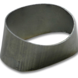 Vibrant 90mmx55mm Oval to 76mm Round Transition Adapter T304 SS for use with Part #1448 and #14480 1448A