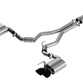 Borla 2020 Ford GT500 5.2L AT 3in ATAK CatBack Exhaust w/ Black Chrome Tips 140837BC