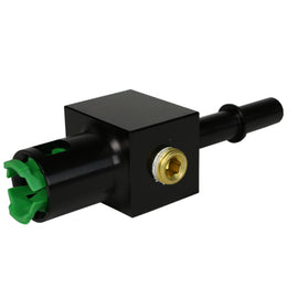 Aeromotive 3/8in Quick Connect with AN-08 port and 1/8in gauge port 15121