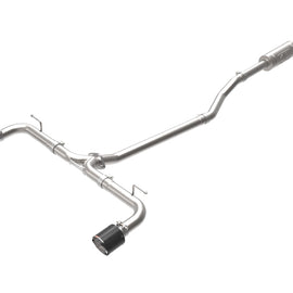 aFe Takeda 2-1/2in 304 SS Cat-Back Exhaust w/ Carbon Fiber Tips 14-18 Mazda 3 L4 2.0L/2.5L 49-37015-C