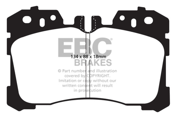 EBC 07+ Lexus LS460 4.6 Greenstuff Front Brake Pads DP21811