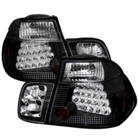 Spyder BMW E46 3-Series 99-01 4Dr LED Tail Lights Black ALT-YD-BE4699-4D-LED-BK 5000736