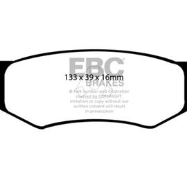 EBC 99-04 Chrysler 300M 3.5 Greenstuff Rear Brake Pads DP21066