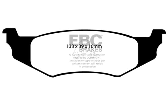 EBC 99-04 Chrysler 300M 3.5 Redstuff Rear Brake Pads DP31066C