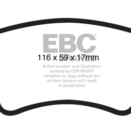 EBC Brakes Bluestuff Street and Track Day Brake Pads DP51988NDX