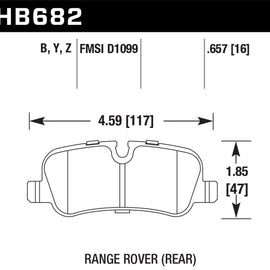 Hawk Performance HB682B.657 HPS 5.0 Disc Brake Pad HB682B.657