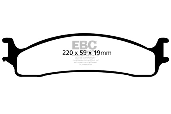 EBC DP41650R YELLOWSTUFF ULTIMATE RACE BRAKE PADS - FRONT DP41650R