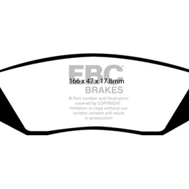 EBC DP61639 GREENSTUFF STREET ORGANIC BRAKE PADS - REAR DP61639