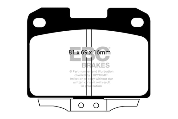 EBC 94-96 Dodge Stealth 3.0 4WD Redstuff Rear Brake Pads DP31098C