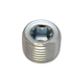 Vibrant 1/8in NPT Male Plug for EGT weld bung - Zinc Plated Mild Steel 11147