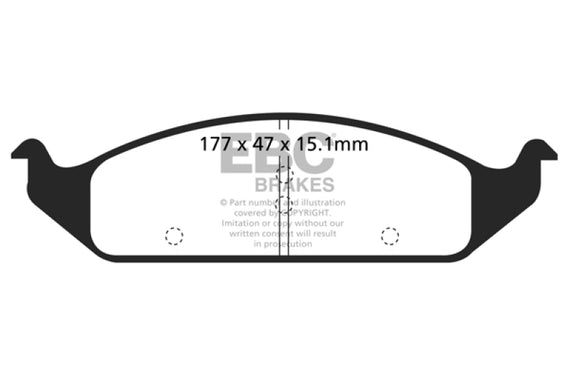 EBC 95-97 Chrysler Cirrus 2.4 (14in Wheels) Redstuff Front Brake Pads DP31251C