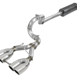 aFe Rebel Series 2.5in. 304 SS C/B Exhaust System 2018 Jeep Wrangler (JL) V6-3.6L - Polished Tip 49-38071-P