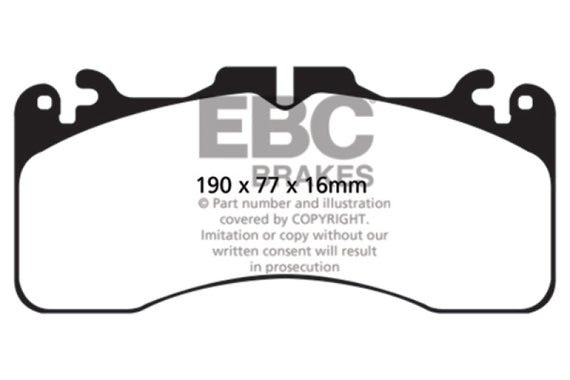 EBC Brakes DP31867C Redstuff Ceramic Low Dust Brake Pads Fits GS F LS460 RC F DP31867C