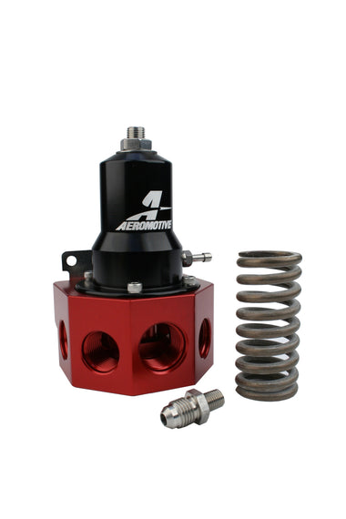 Aeromotive Regulator - 30-120 PSI - .500 Valve - 4x AN-08 and AN-10 inlets / AN-10 Bypass 13133