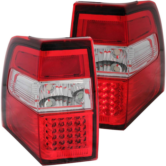 ANZO 2007-2014 Ford Expedition LED Taillights Red/Clear 311108