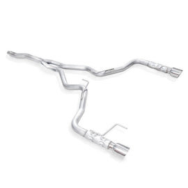 Stainless Works 2015-16 Mustang 2-1/2in Catback Retro Chambered Mufflers Factory Connection M15ECB