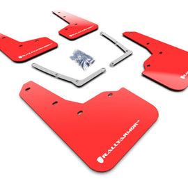 Rally Armor UR Red Mud Flaps w/ White Logo for 2016-2021 Civic Sedan & Coupe MF50-UR-RD/WH