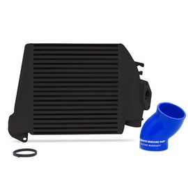 Mishimoto 08-14 Subaru WRX Top-Mount Intercooler Kit - Powder Coated Black & Blue Hoses MMTMIC-WRX-08BKBL