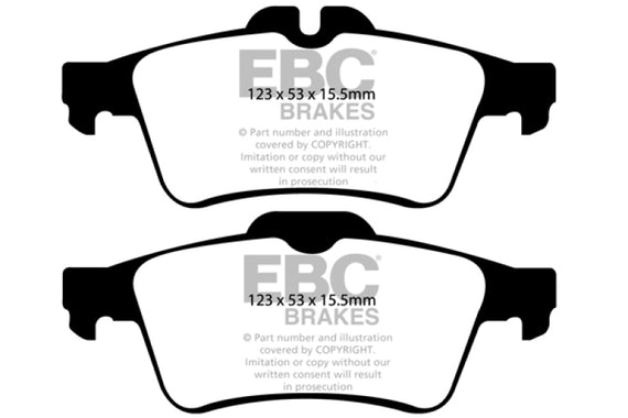 EBC DP21749 GREENSTUFF STREET ORGANIC BRAKE PADS - REAR DP21749