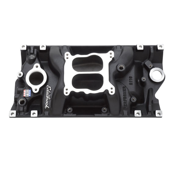 Edelbrock Intake SBC Performer Vortec Black 21163