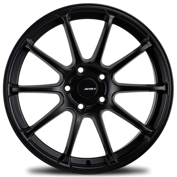 AVID1 AV-27 18x9.5 5x114.3 +24 cb73.1 Matte Black Wheel/Rim AV2718955H24BK