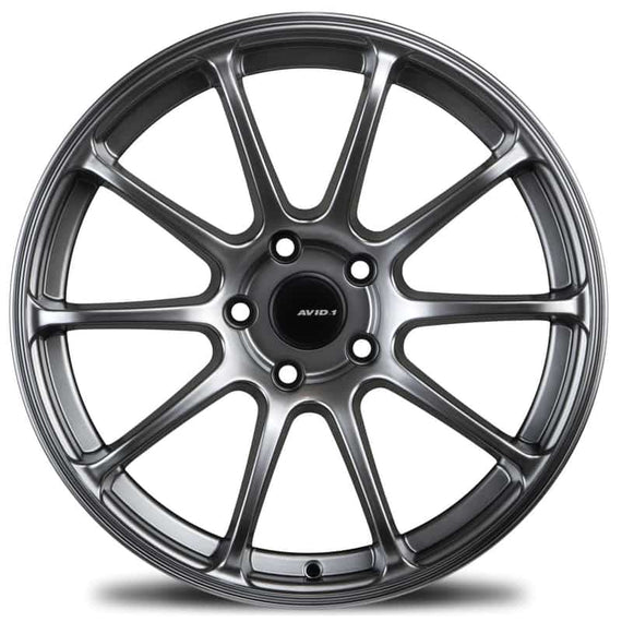 Avid1 AV-27 17x8.0 5x114.3 +35 cb73.1 Hyper Black Wheel/Rim AV2717805H35HB