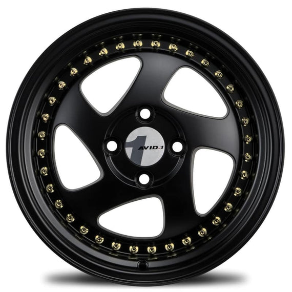 AVID1 AV-19 15x8 4x100 +25 cb73.1 MATTE BLACK Wheel/Rim AV1915804C25MB