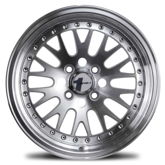 Avid1 AV-12 15x8 4x100 +25 cb73.1 Hyper silver/machined face Wheel/Rim AV1215804C25MF